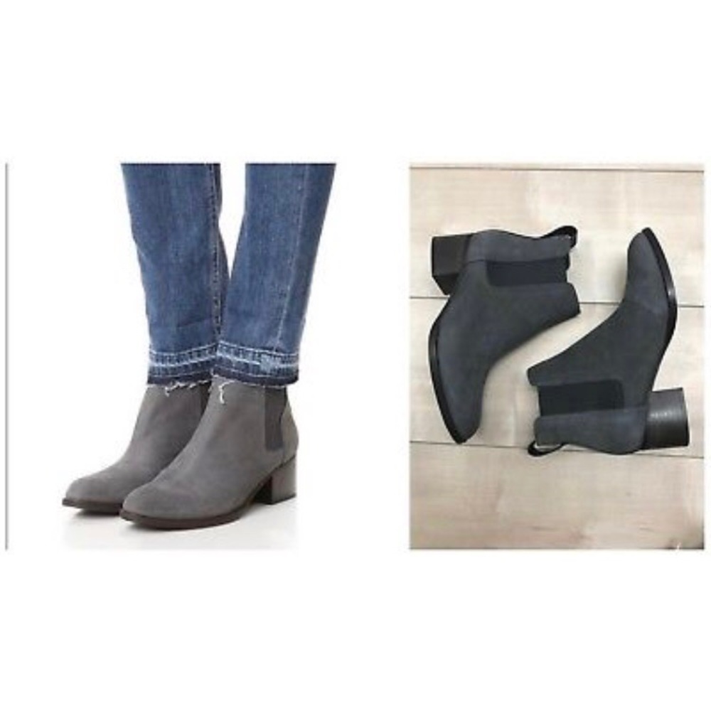 Rag & Bone Walker Charcoal Grey Nubuck Suede Boots